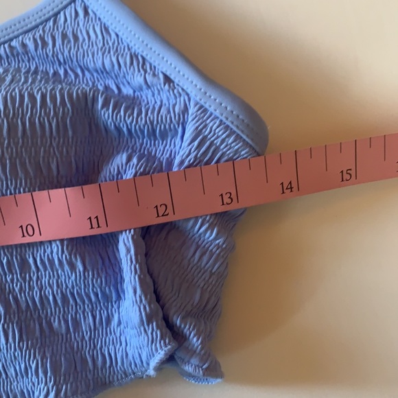 Xhiliration Powder Blue Textured Bikini Set - Picture 10 of 16